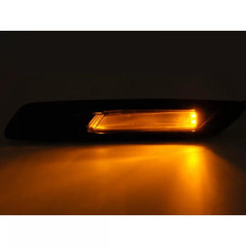 Laterale LED Indicatore di direzione kit per BMW Serie 5 F10/F11 2010-2013 Nero lucido per versione senza laterale