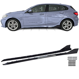 Minigonna fissaggio Nero lucido per Serie 1 BMW F40 da 2019