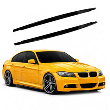 Minigonne estensioni per BMW 3 E90/E91 05-11 E92/E93 06-14 Nero lucido in plastica ABS 2 pezzi