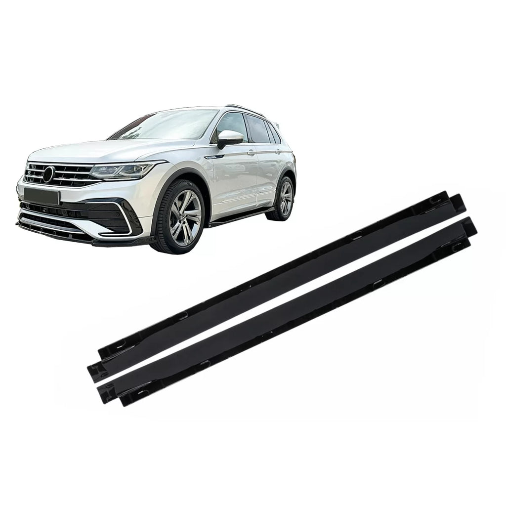 Minigonne estensioni per VW Tiguan II Mk2 R/ R Line restyling (2020-2024) nero