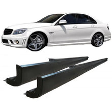 Minigonne per Mercedes-Benz Classe C W204 07-14 C63 A design stile in plastica ABS 2 pezzi