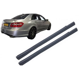 Minigonne per Mercedes-Benz Classe E W212 09-13 A design stile in plastica ABS 2 pezzi