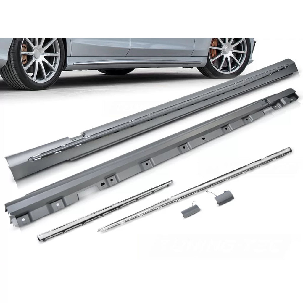 Minigonne Sport cromato compatibile MERCEDES S-Classe W222 13-18 lungo versione