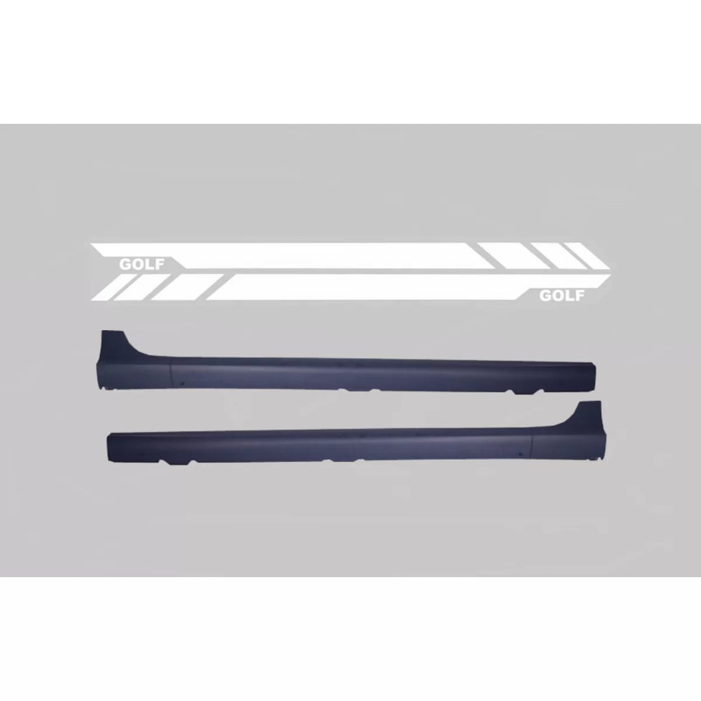 Minigonne per VW Golf V MK5 (2003-2007) con laterale adesivi adesivo Vinyl bianco GTI design