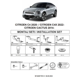 Staffe per pedane laterali (Dma) per Citroën C4 2020- Suv C41
