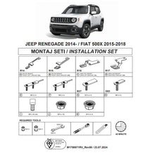 Staffe per pedane laterali (Dma) per Fiat 500X 2015-2018 SUV 334