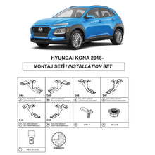 Staffe per pedane laterali (Dma) per Hyundai Kona 2017-2023 SUV OS