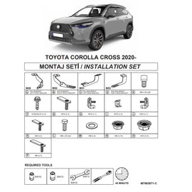 Staffe per pedane laterali (Dma) per Toyota Corolla Cross 2020- SUV Xg10