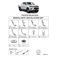Staffe per pedane laterali (Dma) per Toyota Hilux 2015- Pk An120