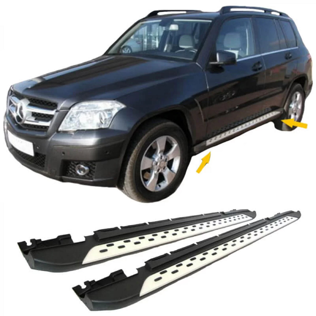 Pedane laterali per Mercedes-Benz GLK-Classe (X204) 08-15 2 pezzi