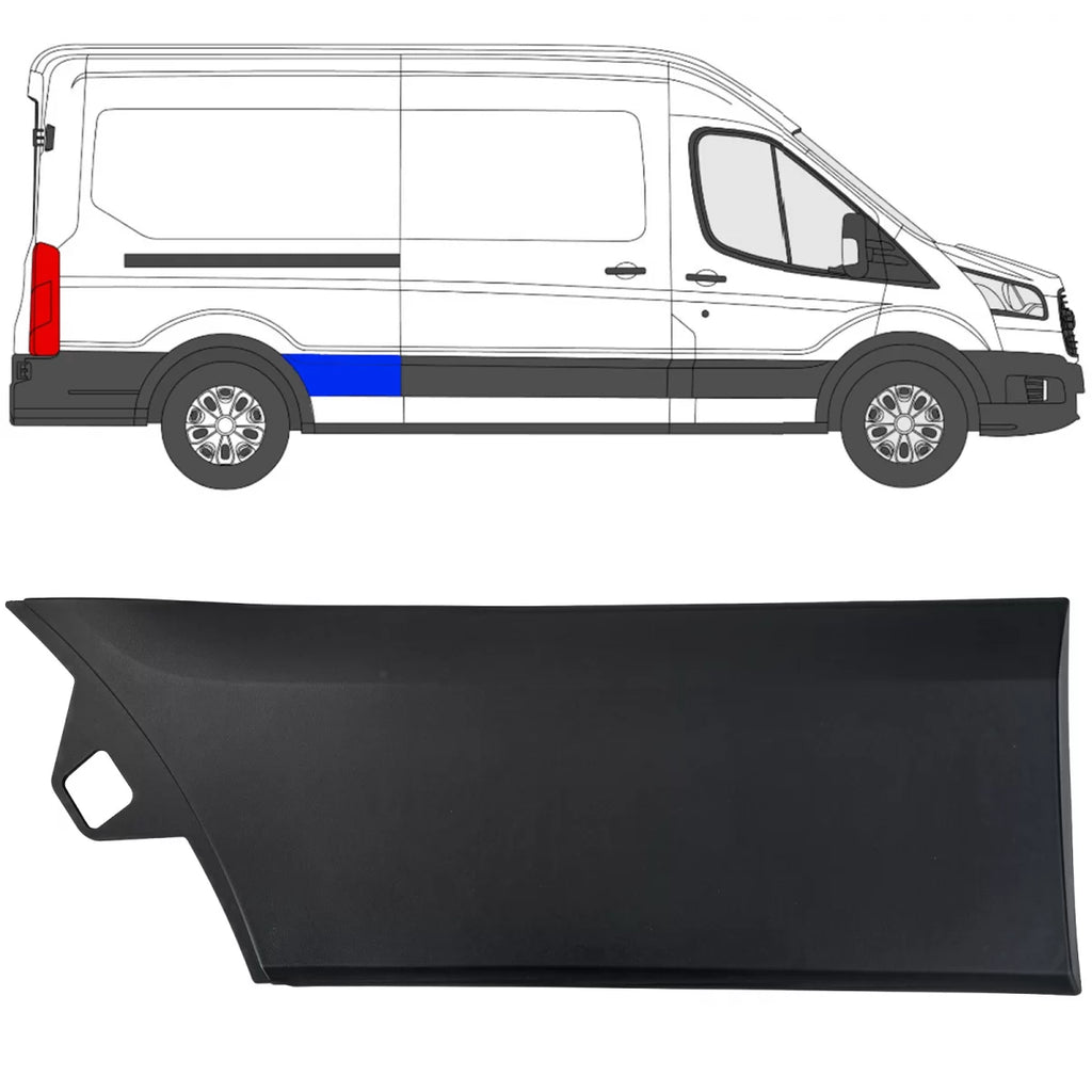 Laterale wall modanatura parafango destro per Ford Transit V363 14-19 L3 L4