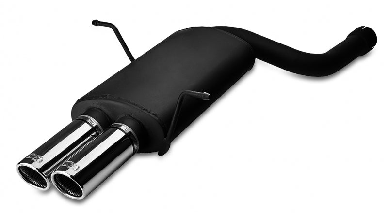 Silenziatore sport Ulter BMW Serie 3 E46 316i/318i doppio terminale rotondo 70 mm in acciaio inox