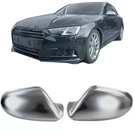 Argento calotte specchietti per ricambio per Audi A6 C7 4G 11-18 senza lane assist