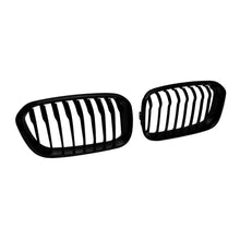 Carica l'immagine nel visualizzatore di Gallery, Griglie a lamella singola in nero lucido per BMW Serie 1 F20 5-porta, F21 3-porta 2015-2019