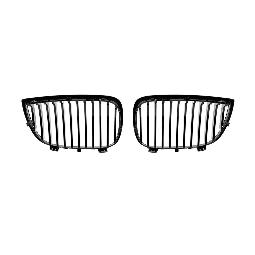 Griglie a lamella singola in nero lucido per BMW Serie 1 E81, E82, E87, E88 2003-2007