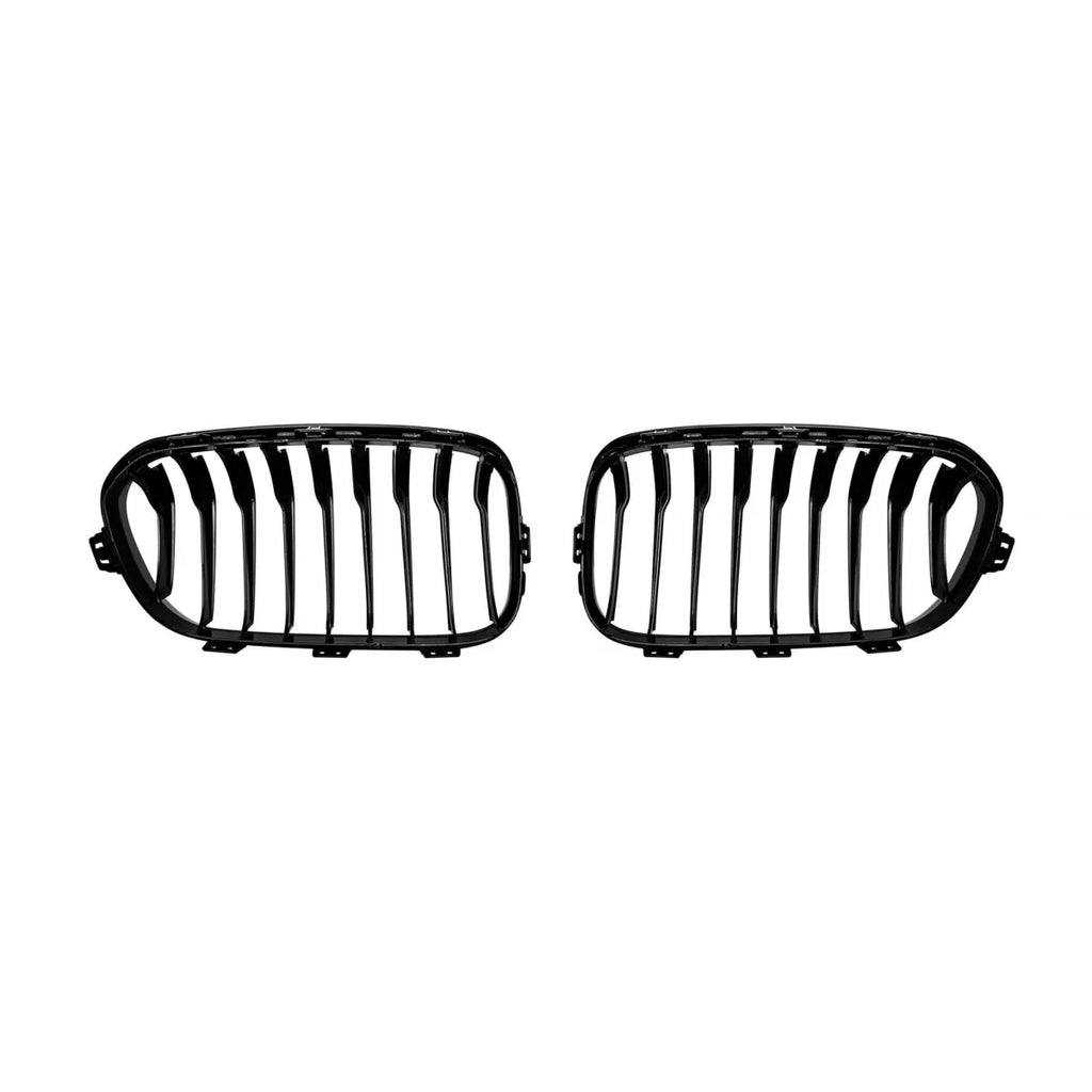 Griglie a lamella singola in nero lucido per BMW Serie 1 F20 5-porta, F21 3-porta 2015-2019