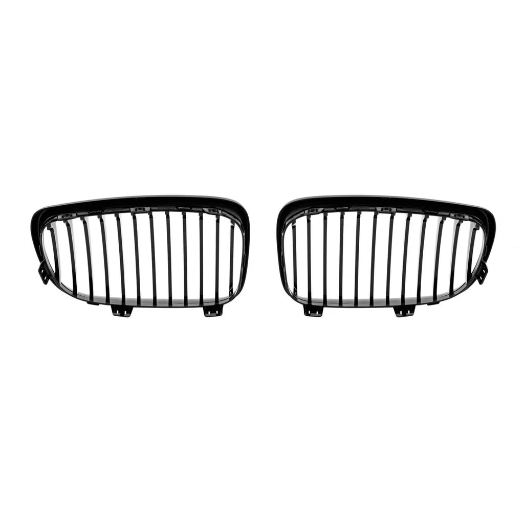 Griglie a lamella singola in nero lucido per BMW Serie 1 E81, E82, E87, E88 2007-2011