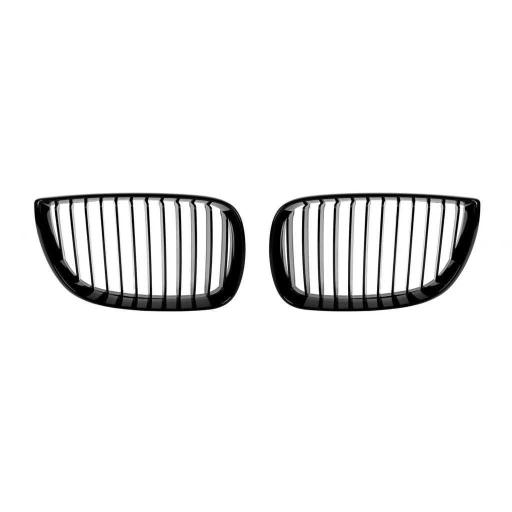 Griglie a lamella singola in nero lucido per BMW Serie 1 E81, E82, E87, E88 2003-2007