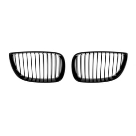 Griglie a lamella singola in nero lucido per BMW Serie 1 E81, E82, E87, E88 2003-2007