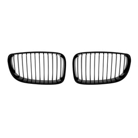 Griglie a lamella singola in nero lucido per BMW Serie 1 E81, E82, E87, E88 2007-2011