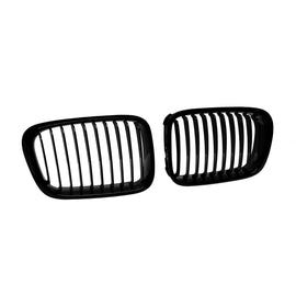 Griglie a lamella singola in nero lucido per BMW Serie 3 E46 berlina, E46 Touring 1998-2001