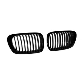 Griglie a lamella singola in nero lucido per BMW Serie 3 E46 Coupe, E46 cabriolet 1999-2003