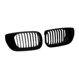Griglie a lamella singola in nero lucido per BMW Serie 3 E46 berlina, E46 Touring 2002-2005