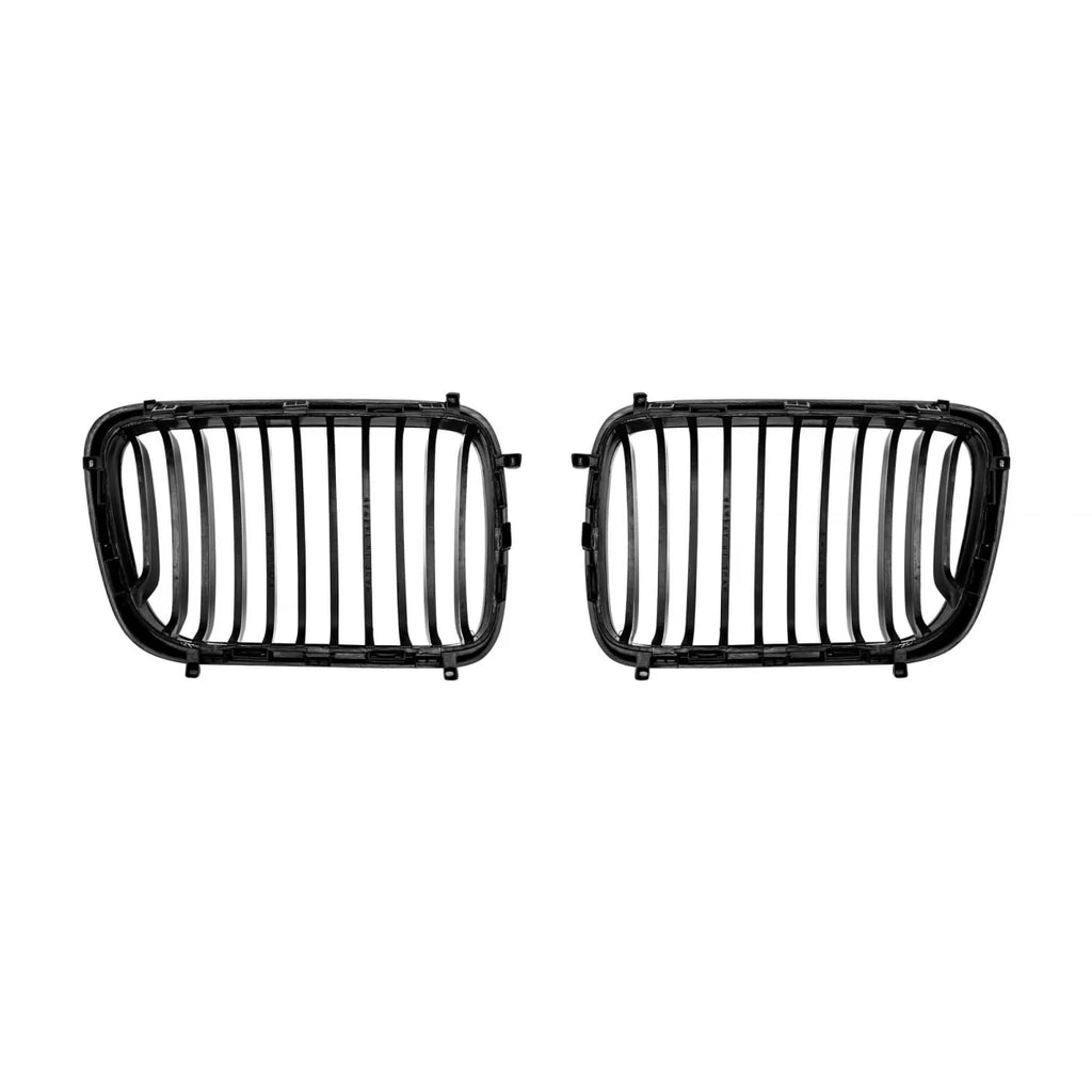 Griglie a lamella singola in nero lucido per BMW Serie 3 E36 berlina, Touring, coupe, cabriolet, compatto 1997-1999