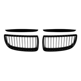 Griglie a lamella singola in nero lucido per BMW Serie 3 E90, E91 2005-2007