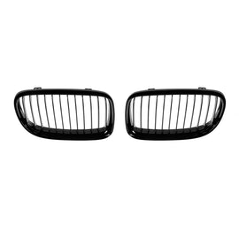 Griglie a lamella singola in nero lucido per BMW Serie 3 E90, E91 2008-2011