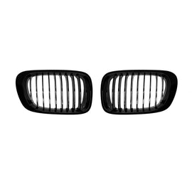 Griglie a lamella singola in nero lucido per BMW Serie 3 E46 Coupe, E46 cabriolet 1999-2003