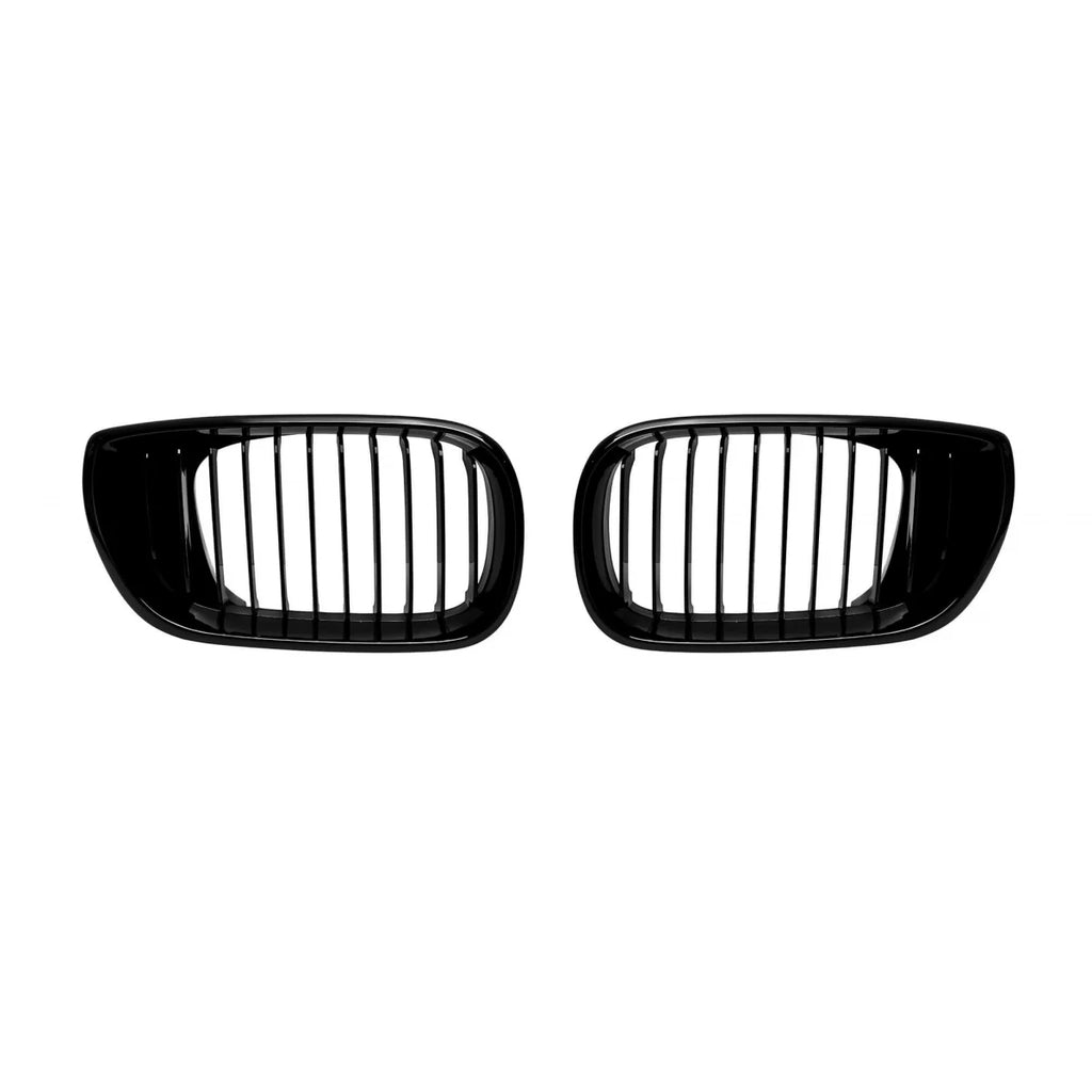 Griglie a lamella singola in nero lucido per BMW Serie 3 E46 berlina, E46 Touring 2002-2005