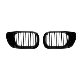 Griglie a lamella singola in nero lucido per BMW Serie 3 E46 berlina, E46 Touring 2002-2005