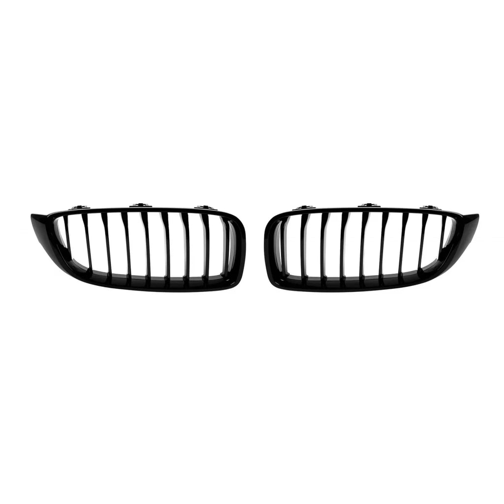 Griglie a lamella singola in nero lucido per BMW Serie 4 F32 coupe, F33 cabriolet, F36 Gran Coupe 2013-2019