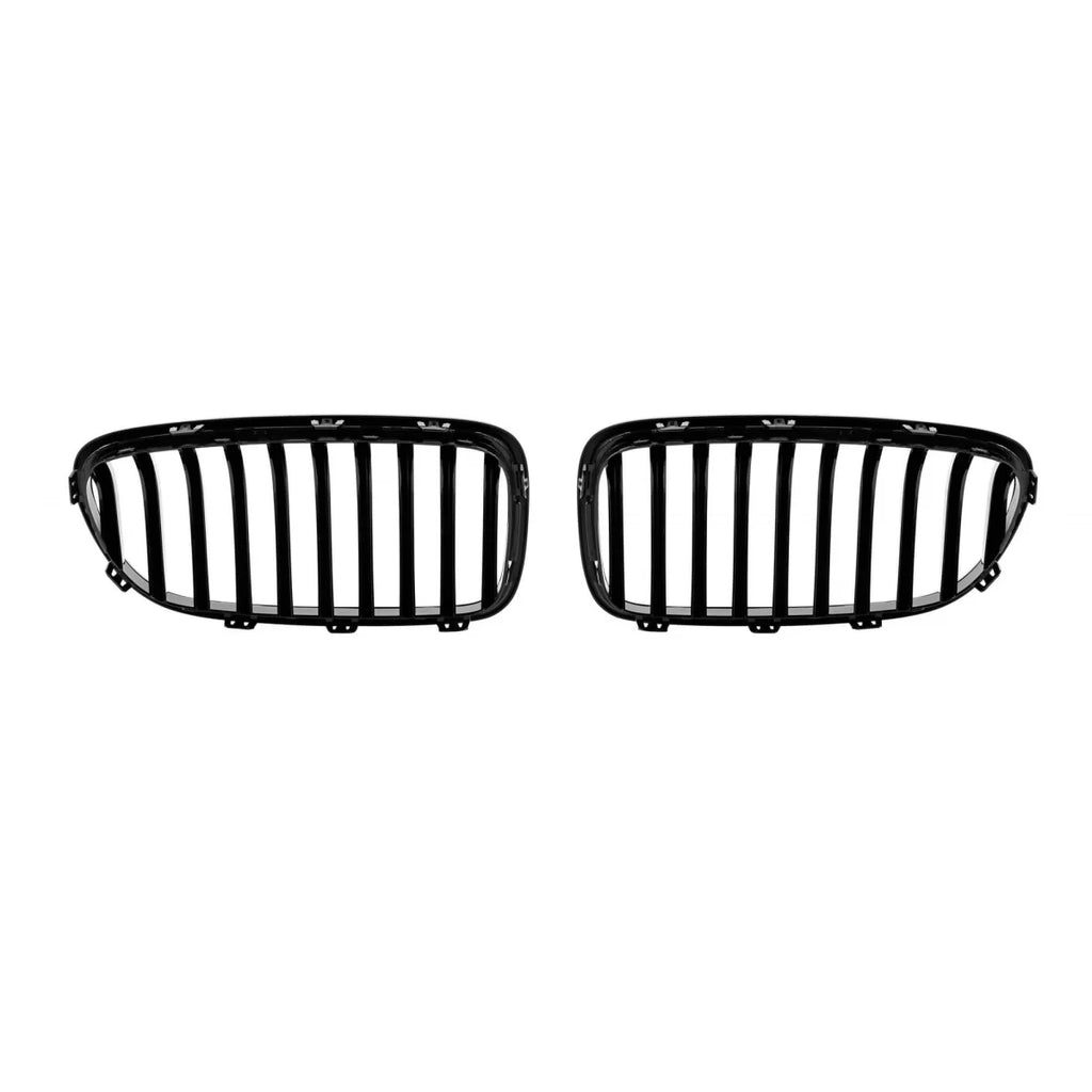 Griglie a lamella singola in nero lucido per BMW Serie 5 F10, F11 Touring 2010-2017