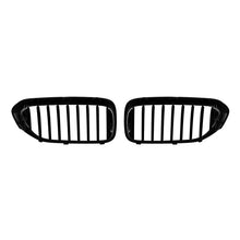 Carica l'immagine nel visualizzatore di Gallery, Griglie a lamella singola in nero lucido per BMW Serie 5 G30 berlina, G31 Touring 2017-2020