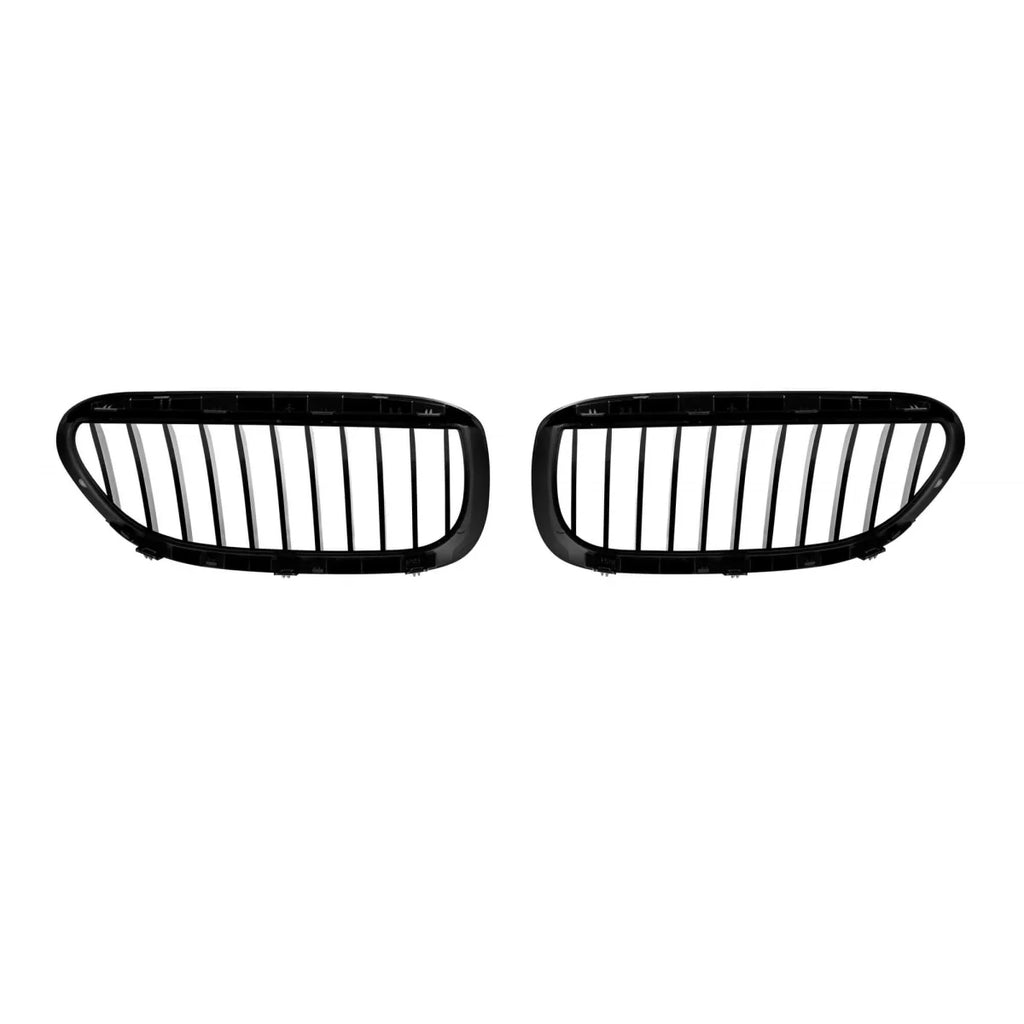 Griglie a lamella singola in nero lucido per BMW Serie 6 E63, E64 2003-2010
