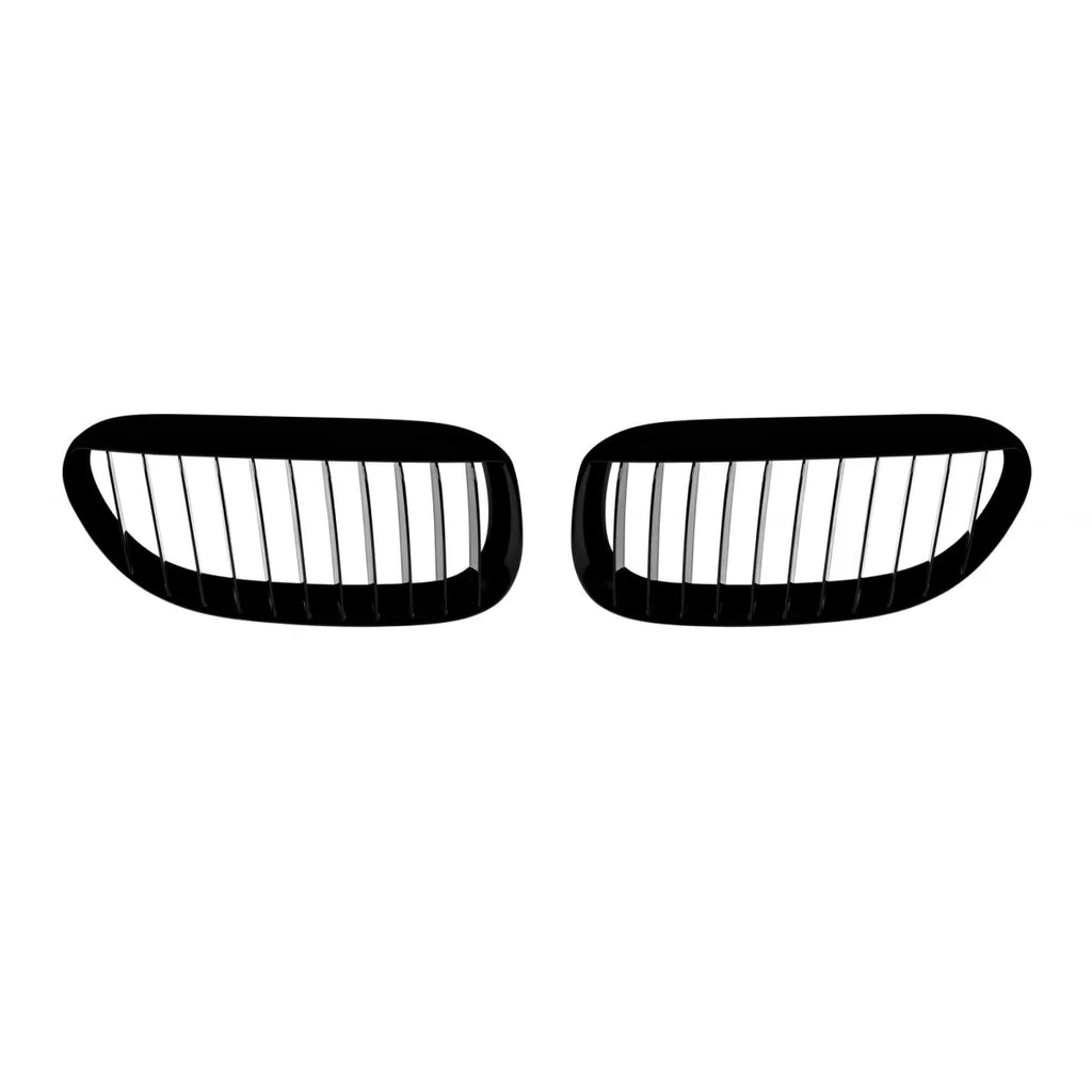 Griglie a lamella singola in nero lucido per BMW Serie 6 E63, E64 2003-2010