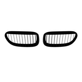 Griglie a lamella singola in nero lucido per BMW Serie 6 E63, E64 2003-2010