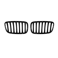 Carica l'immagine nel visualizzatore di Gallery, Griglie a lamella singola in nero lucido per BMW X5 E70 2007-2013, X6 E71 2008-2011