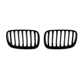 Griglie a lamella singola in nero lucido per BMW X5 E70 2007-2013, X6 E71 2008-2011