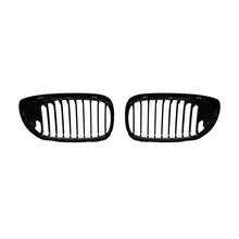 Singolo lamella griglie a doppio rene in nero lucido per BMW Serie 3 E46 Coupe, E46 cabriolet 2003-2006