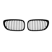 Singolo lamella griglie a doppio rene in nero lucido per BMW Serie 3 E46 berlina, Touring 2001-2005