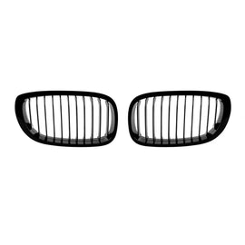 Singolo lamella griglie a doppio rene in nero lucido per BMW Serie 3 E46 berlina, Touring 2001-2005