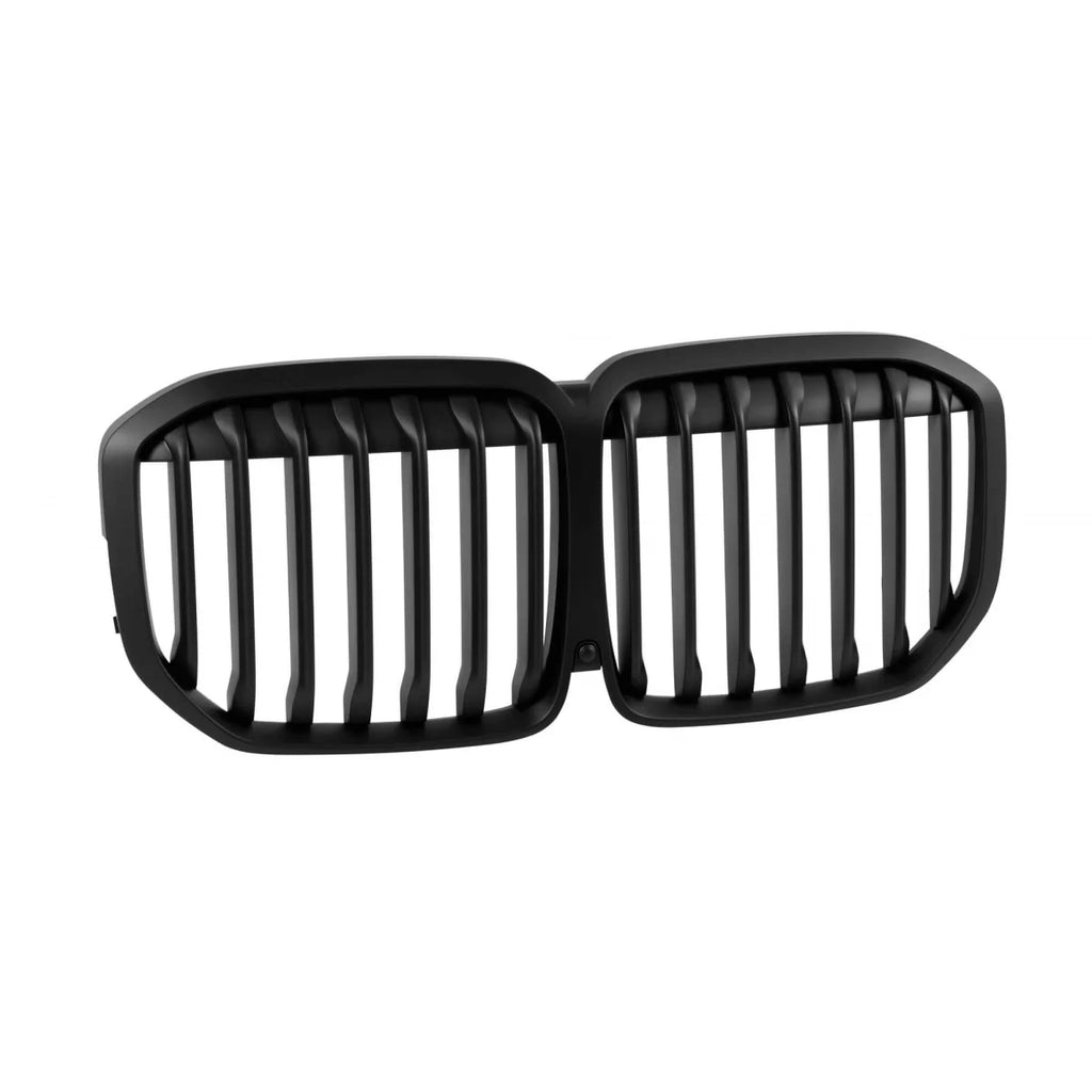Singolo a lamelle Griglie a doppio rene in Nero opaco per BMW X7 G07 2018-2022