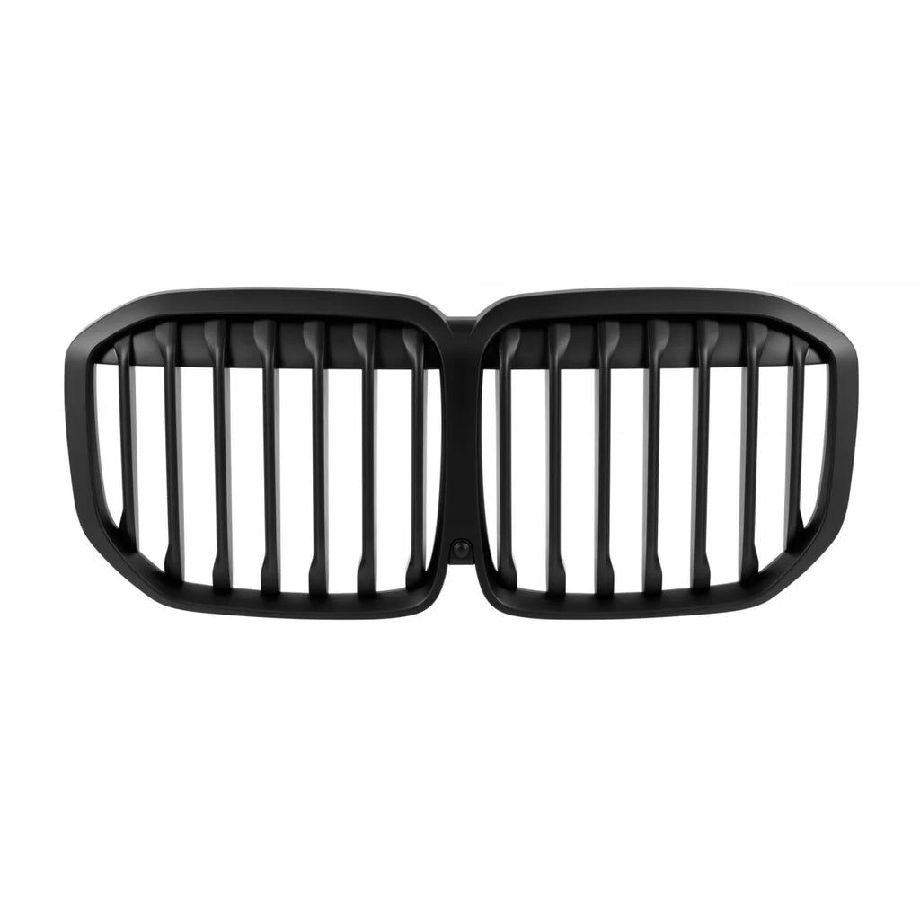Singolo a lamelle Griglie a doppio rene in Nero opaco per BMW X7 G07 2018-2022