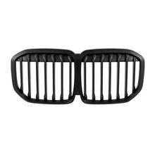 Carica l'immagine nel visualizzatore di Gallery, Singolo a lamelle Griglie a doppio rene in Nero opaco per BMW X7 G07 2018-2022
