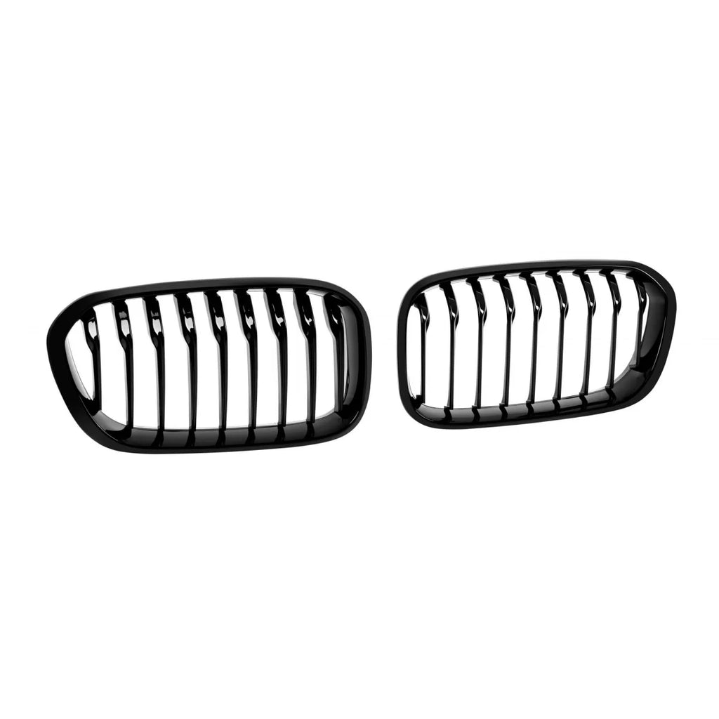 Singolo lamella Griglie a doppio rene in nero lucido per BMW Serie 1 F20, F21 2015-2019