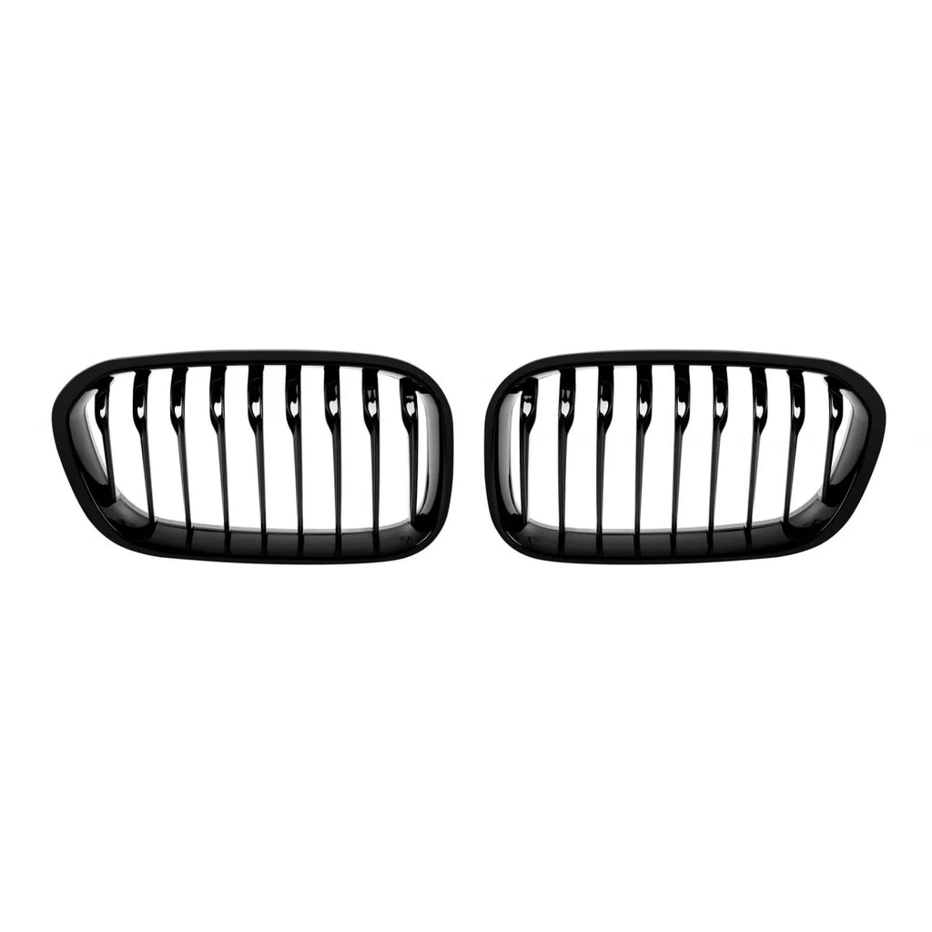 Singolo lamella Griglie a doppio rene in nero lucido per BMW Serie 1 F20, F21 2015-2019