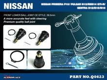 Snodi sferici anteriori inferiori da 38,5 mm Hardrace Nissan – 2 pezzi – foto 2